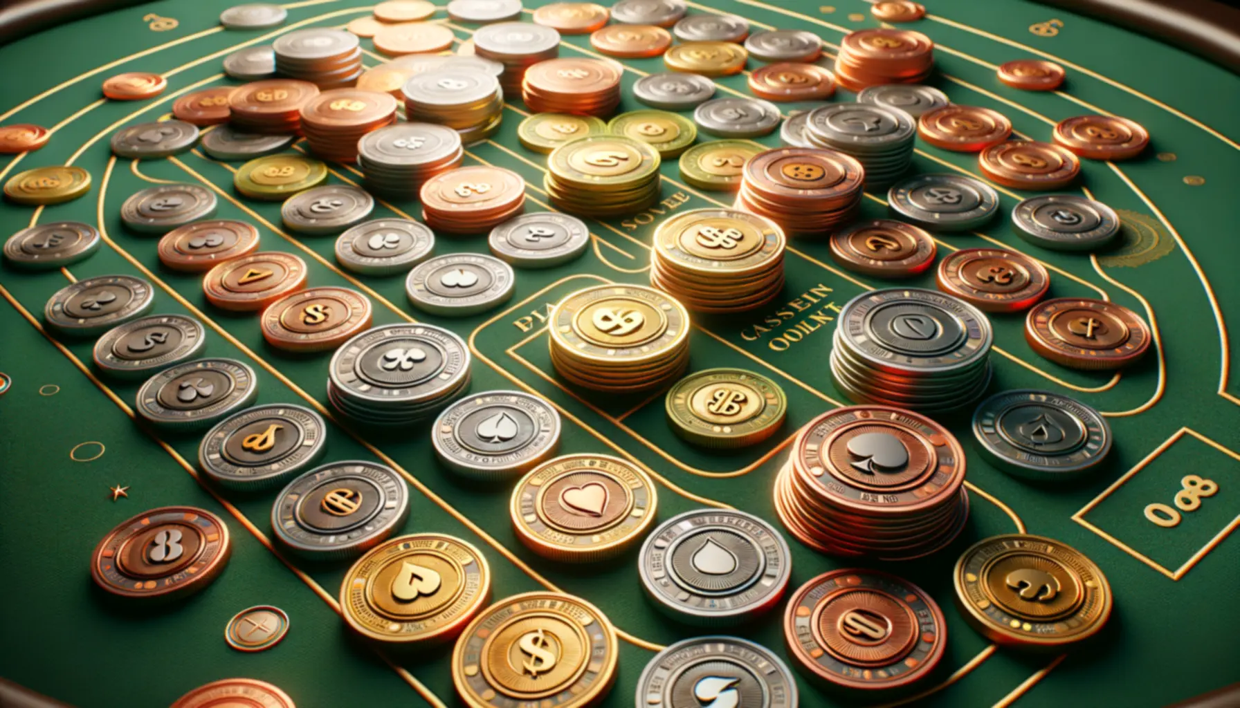 Casino table layout showing gaming versatility